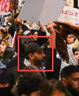Mohamad Mustafa’s protest appearance, All Out for Gaza NO US Aid for Genocide 1