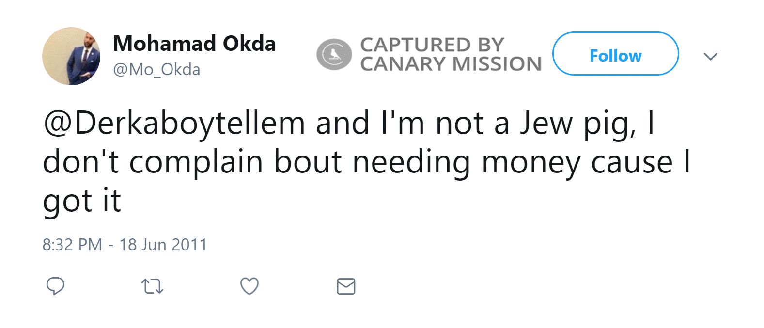 Mohamad Okda, Twitter - Jun 18, 2011