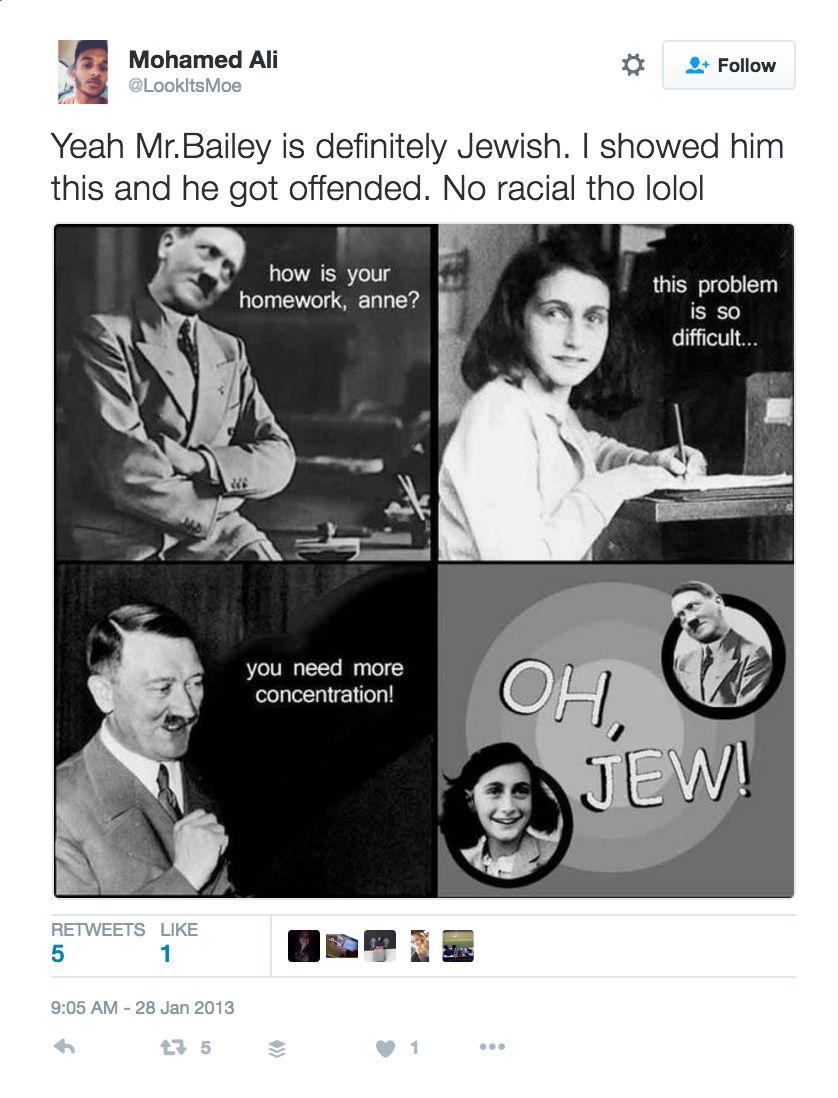 Mohamed Ali, Twitter - 23 Jan 2013