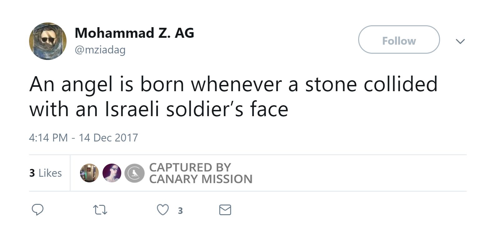 Mohammad Abou-Ghazala, Twitter - Dec 14, 2017