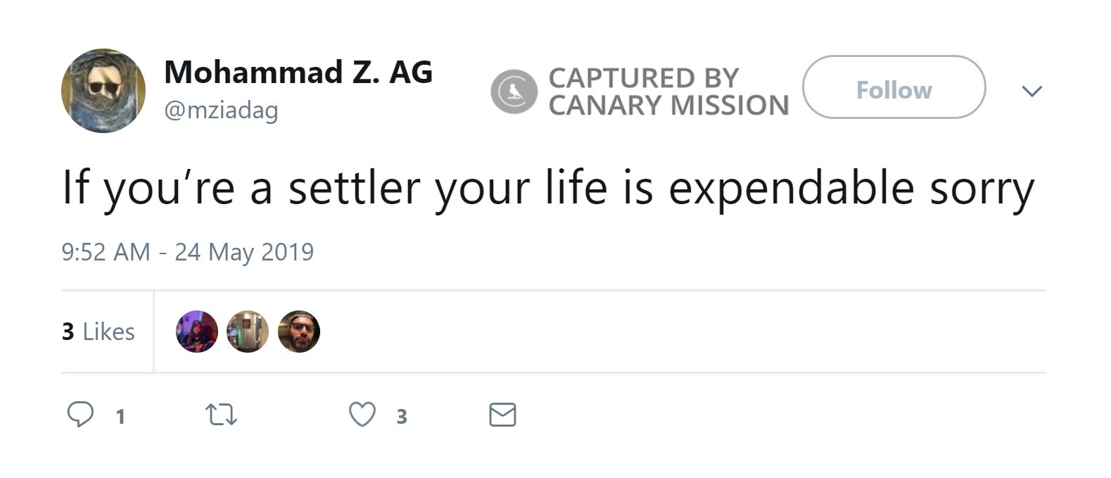 Mohammad Abou-Ghazala, Twitter - May 24, 2019