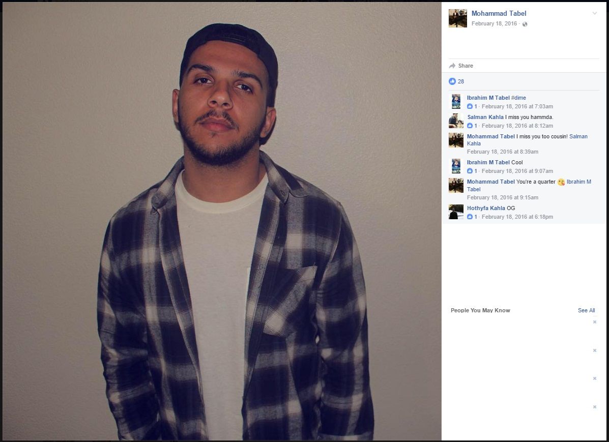 Mohammad Tabel, Facebook - 18 Feb 2016