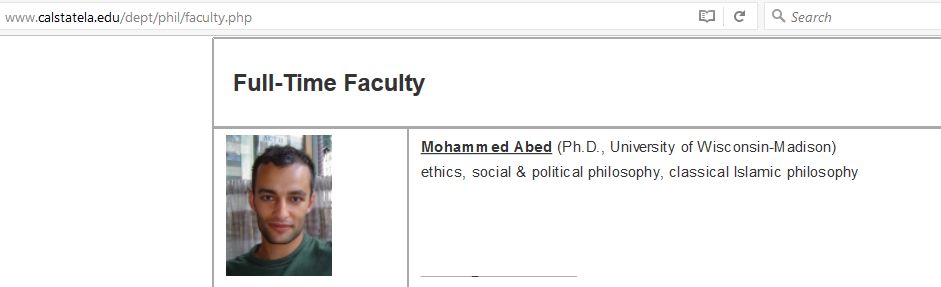 Mohammed Abed, calstatela.edu - 19 Mar 2017