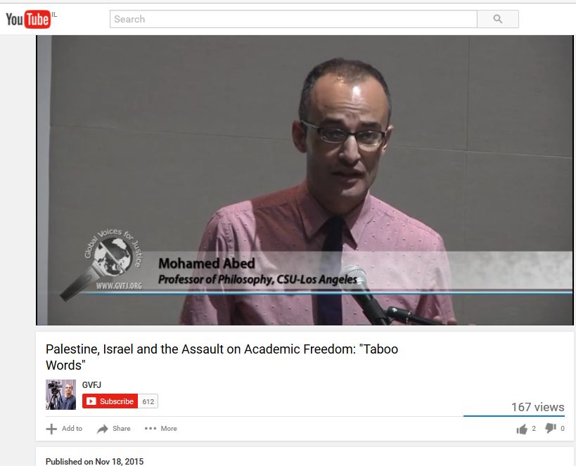 Mohammed Abed, Youtube - 18 Nov 2015