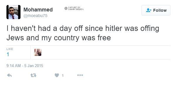 Mohammed Abuaun, Twitter - Jan 5, 2015