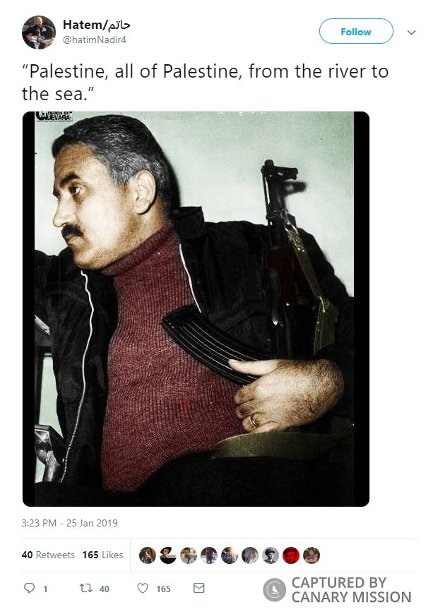 Hatem Mohtaseb, Twitter - Jan 25, 2019