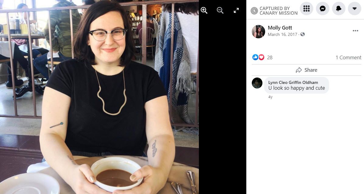 Molly Gott, Facebook - Mar 16, 2017