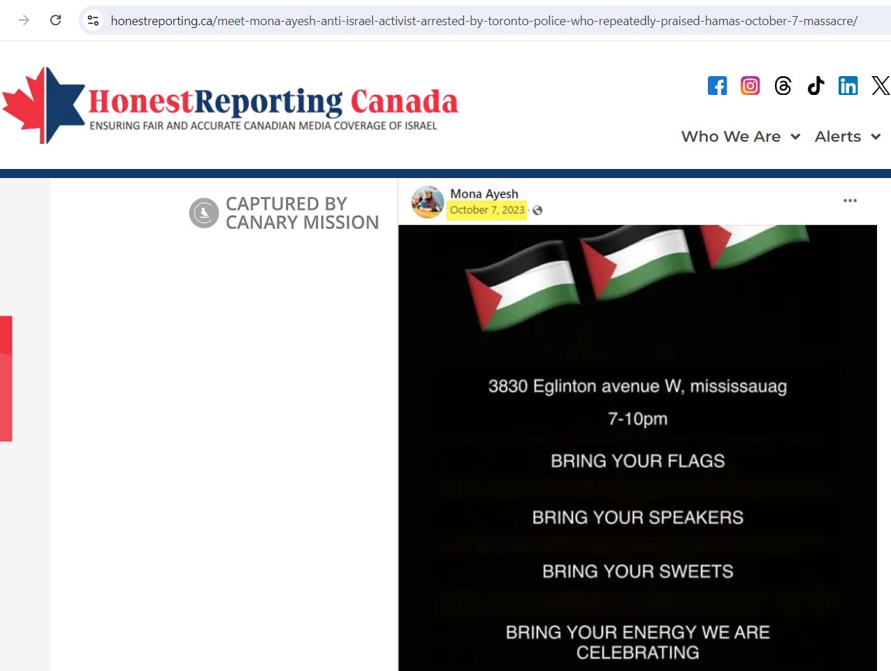 Mona Ayesh, honestreporting.ca - Feb 23, 2024