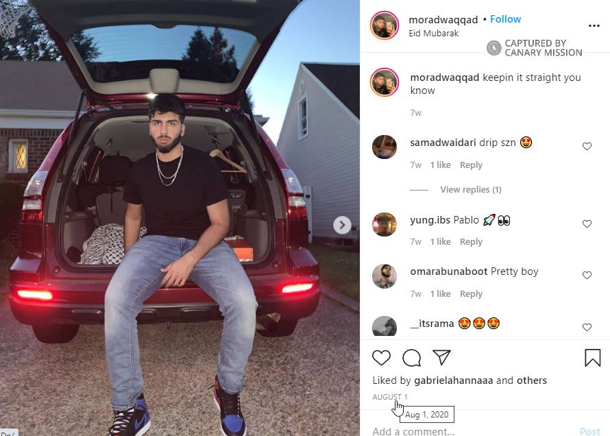 Morad Waqqad, Instagram - Aug 1, 2020