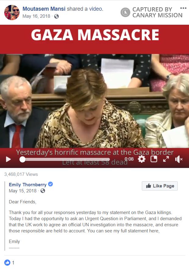 Moutasem Mansi, Facebook - May 16, 2018