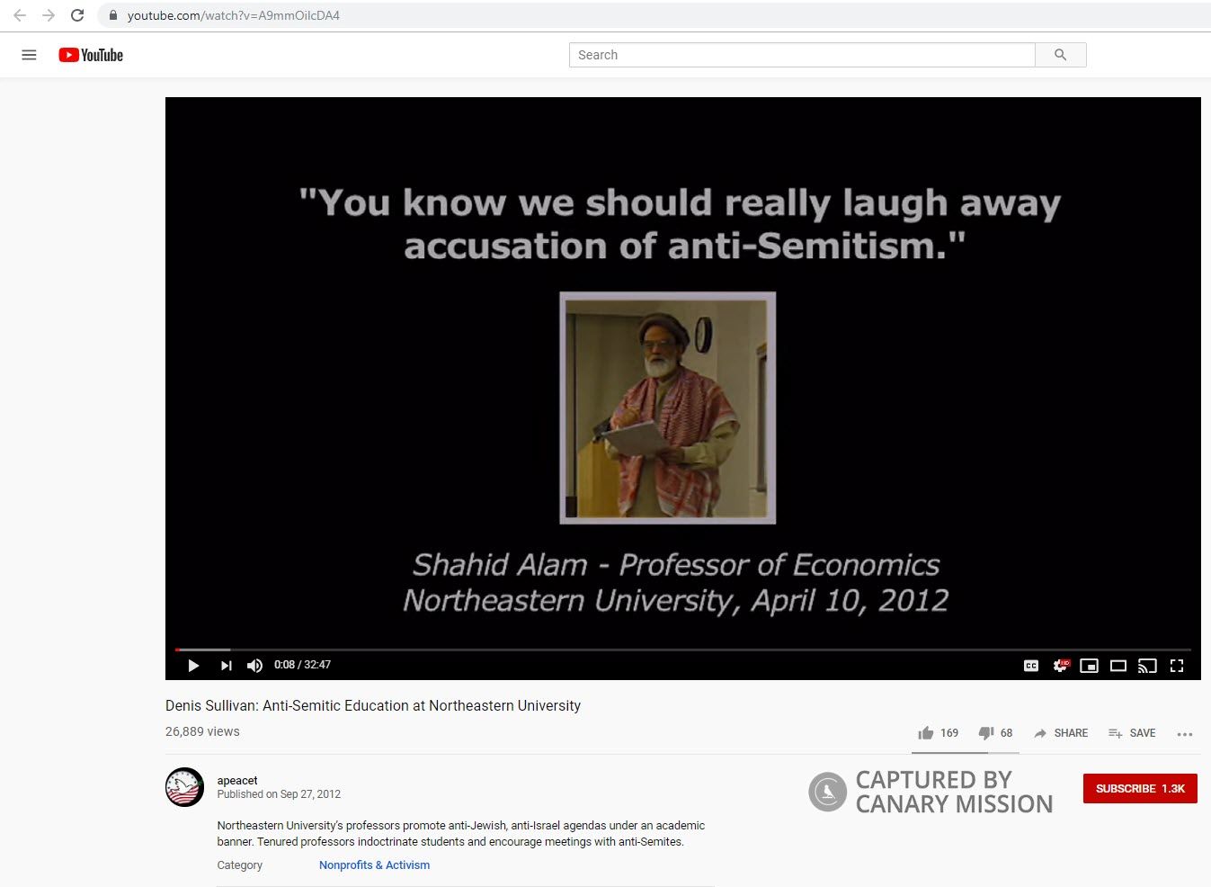 Muhammad Shahid Alam, Youtube - Sep 27, 2012