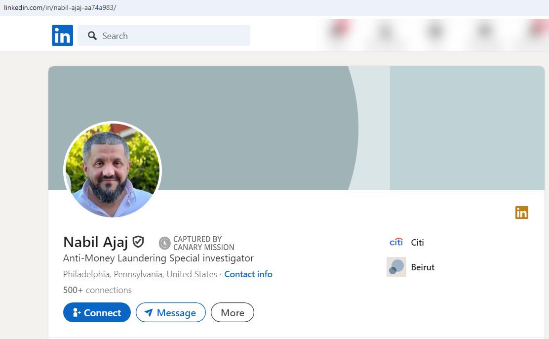 Nabil Ajaj: Anti-Money Laundering Special Investigator, CITI