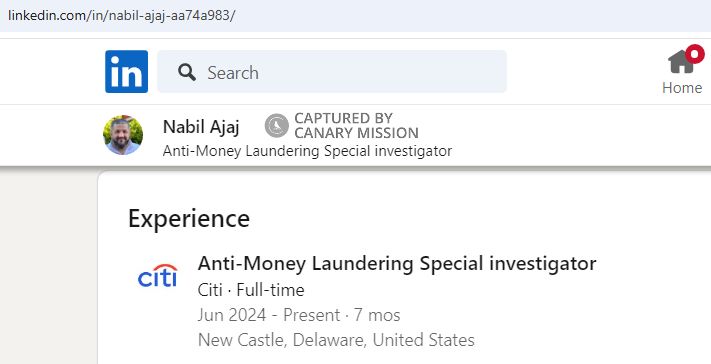 Nabil Ajaj: Anti-Money Laundering Special Investigator, CITI 2