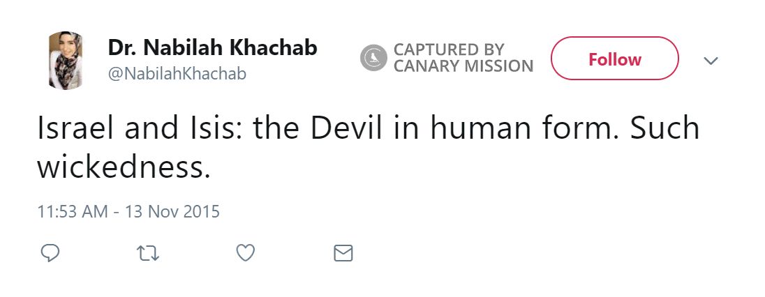 Nabilah Khachab, Twitter - Nov 13, 2015