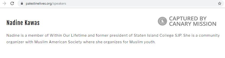 Nadine Kawas, palestinelives.org - Sep 24, 2019