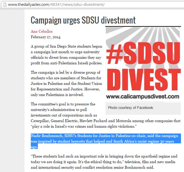 Nadir Bouhmouch, thedailyaztec.com - 17 Feb 2014