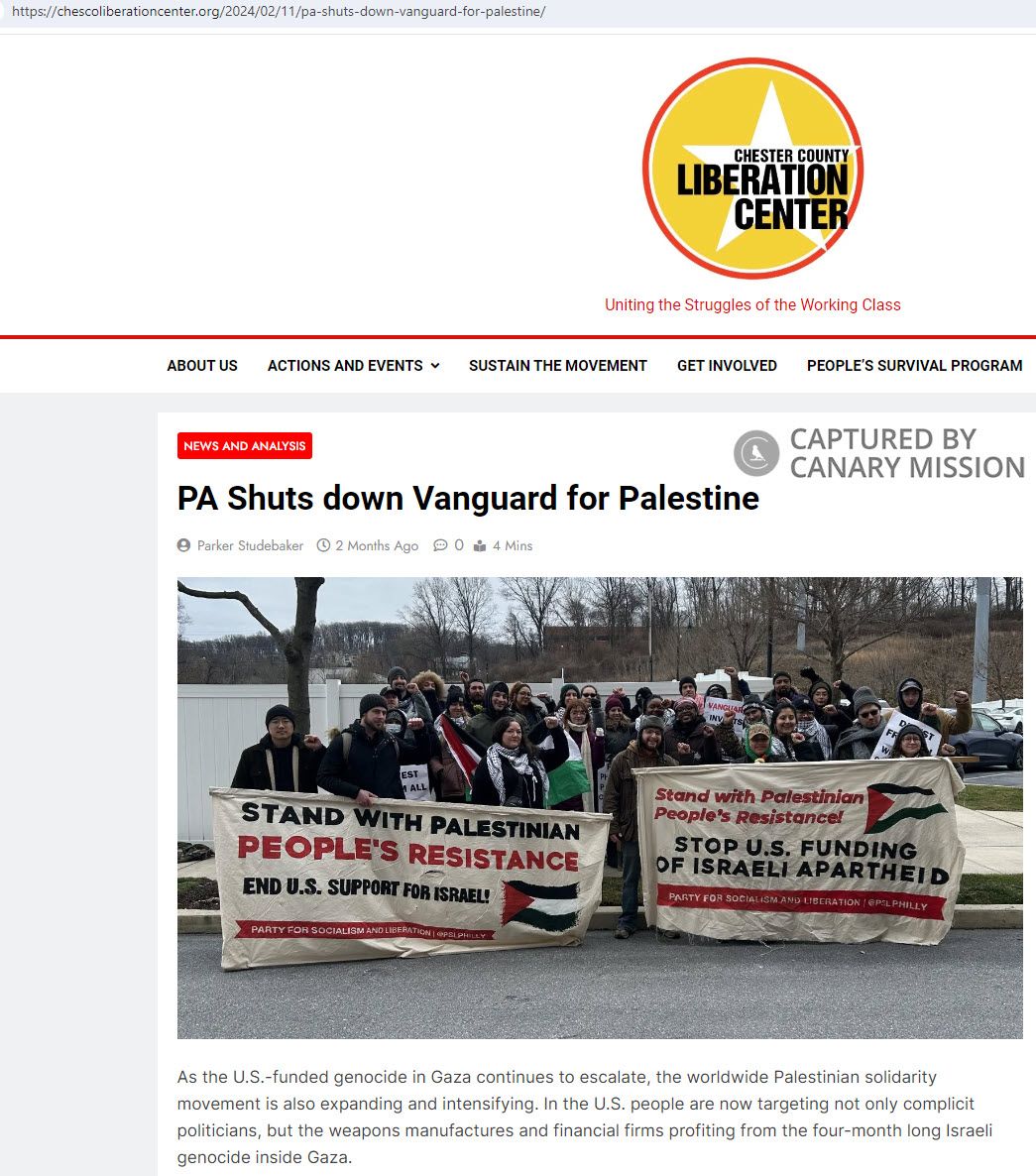 Naheda Dahleh, chescoliberationcenter.org - Feb 11, 2024