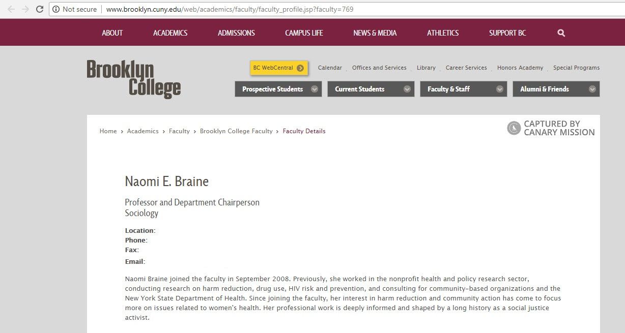 Naomi Braine, brooklyn.cuny.edu - Aug 28, 2018
