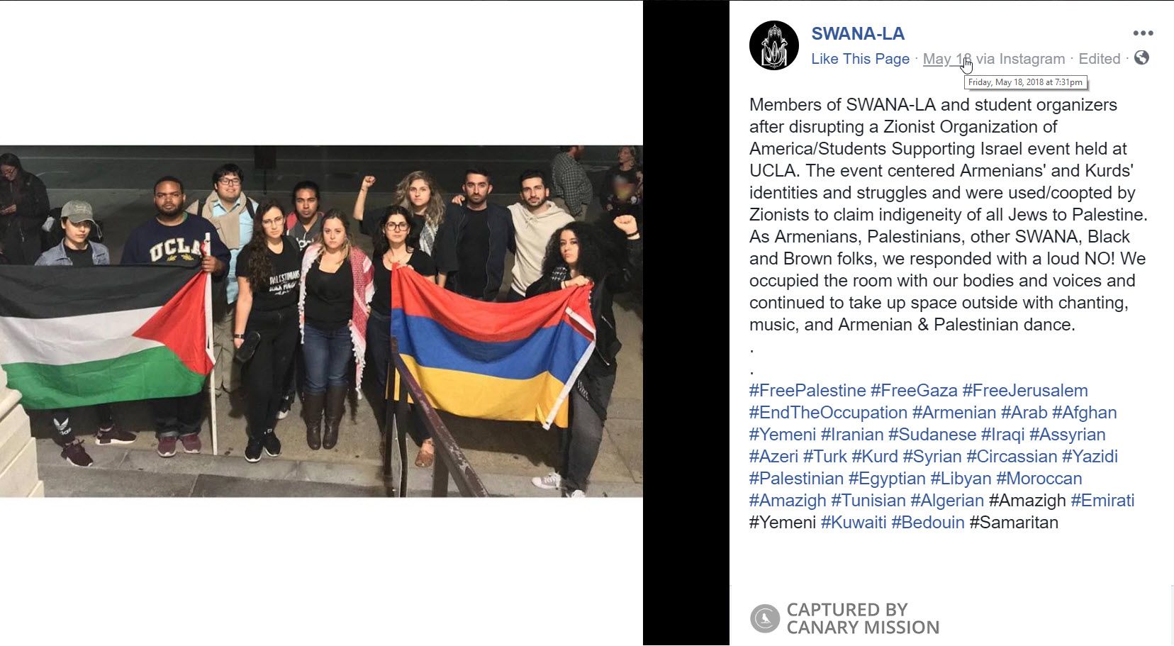 Natalie Kamajian, Facebook - May 18, 2018