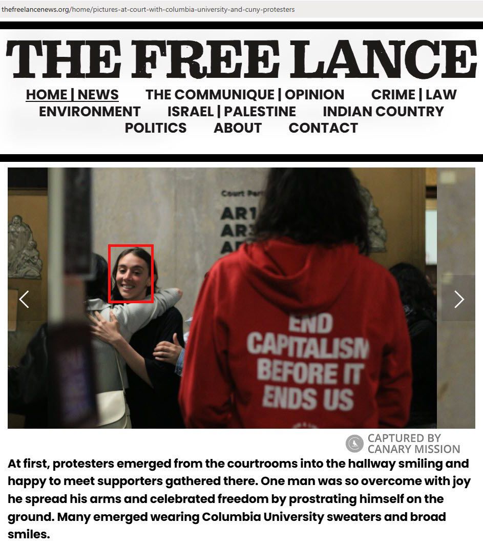 Naye Idriss’s Arrest at the Pro-Hamas Encampment at Columbia University 