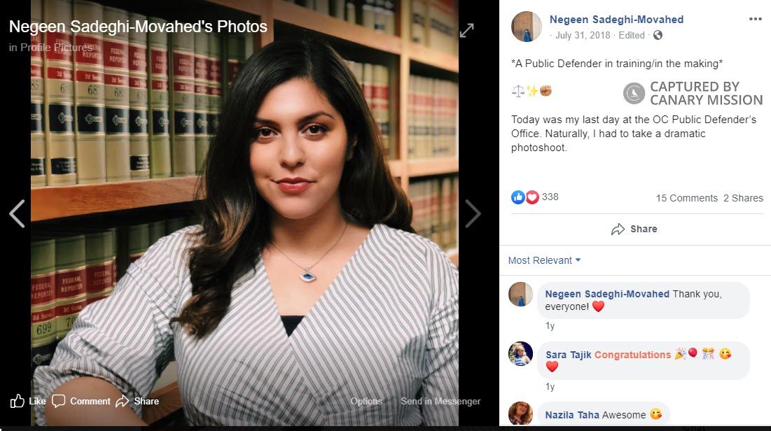 Negeen Sadeghi-Movahed, Facebook - Jul 31, 2018