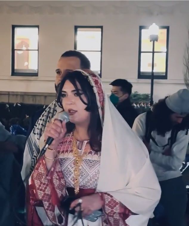 Nerdeen Kiswani Participation in the Pro-Hamas Encampment at Columbia University