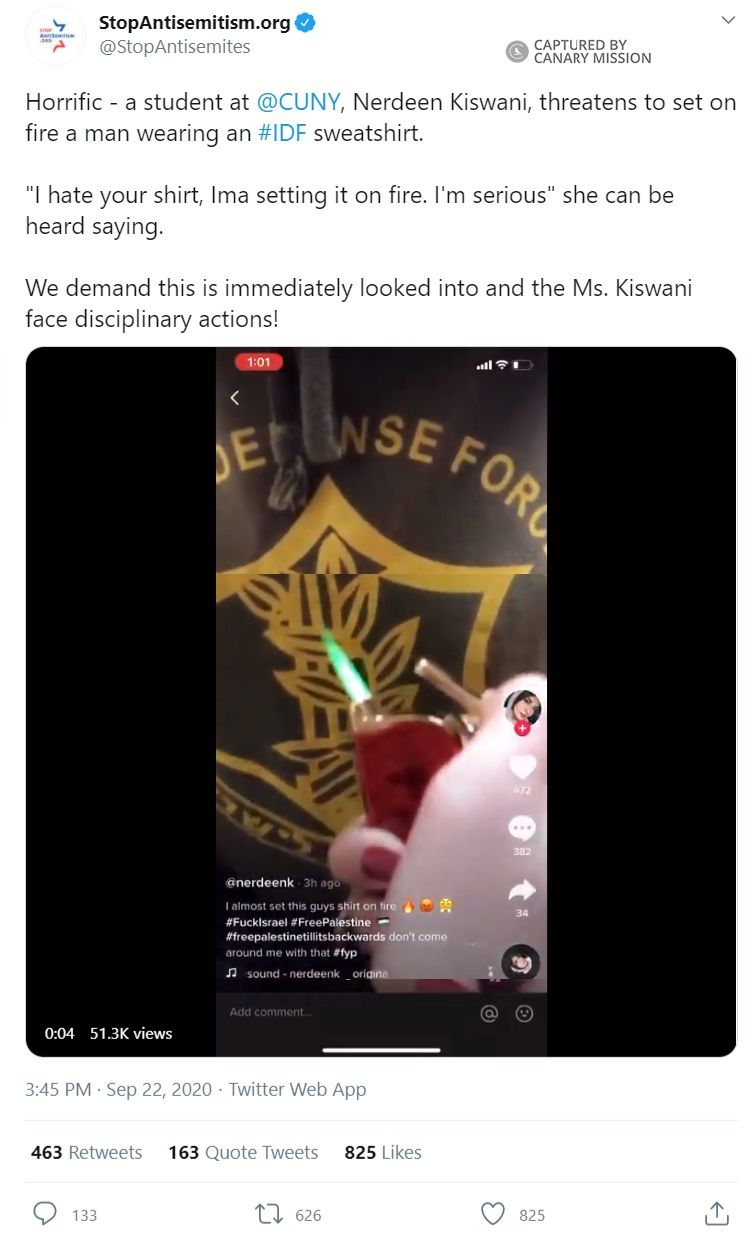 Nerdeen Kiswani, Twitter - Sep 22, 2020