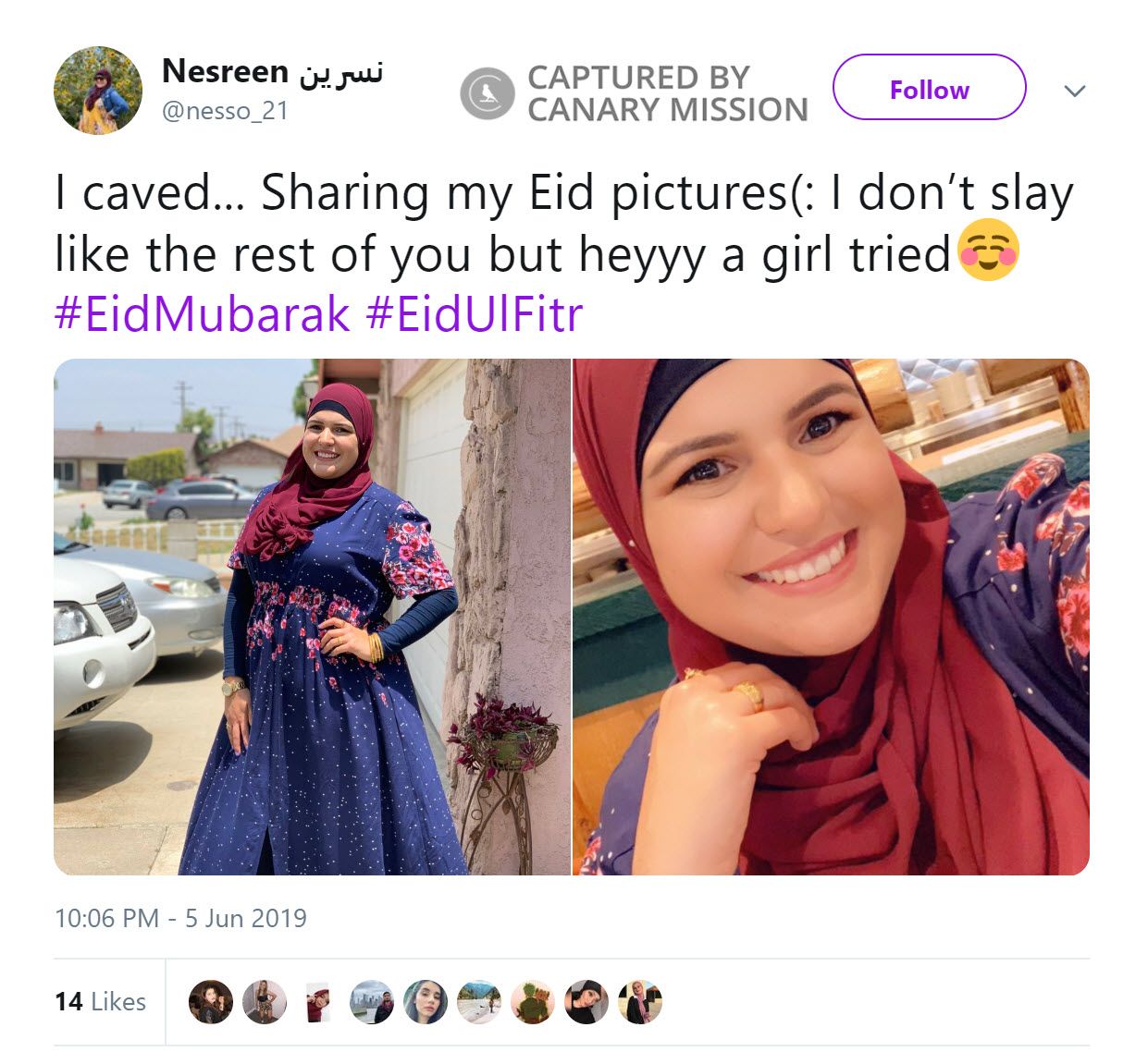 Nesreen Mustafa, Twitter - Jun 5, 2019