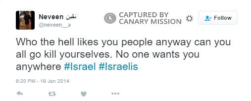 Neveen Ayesh Twitter Jan 19 2014