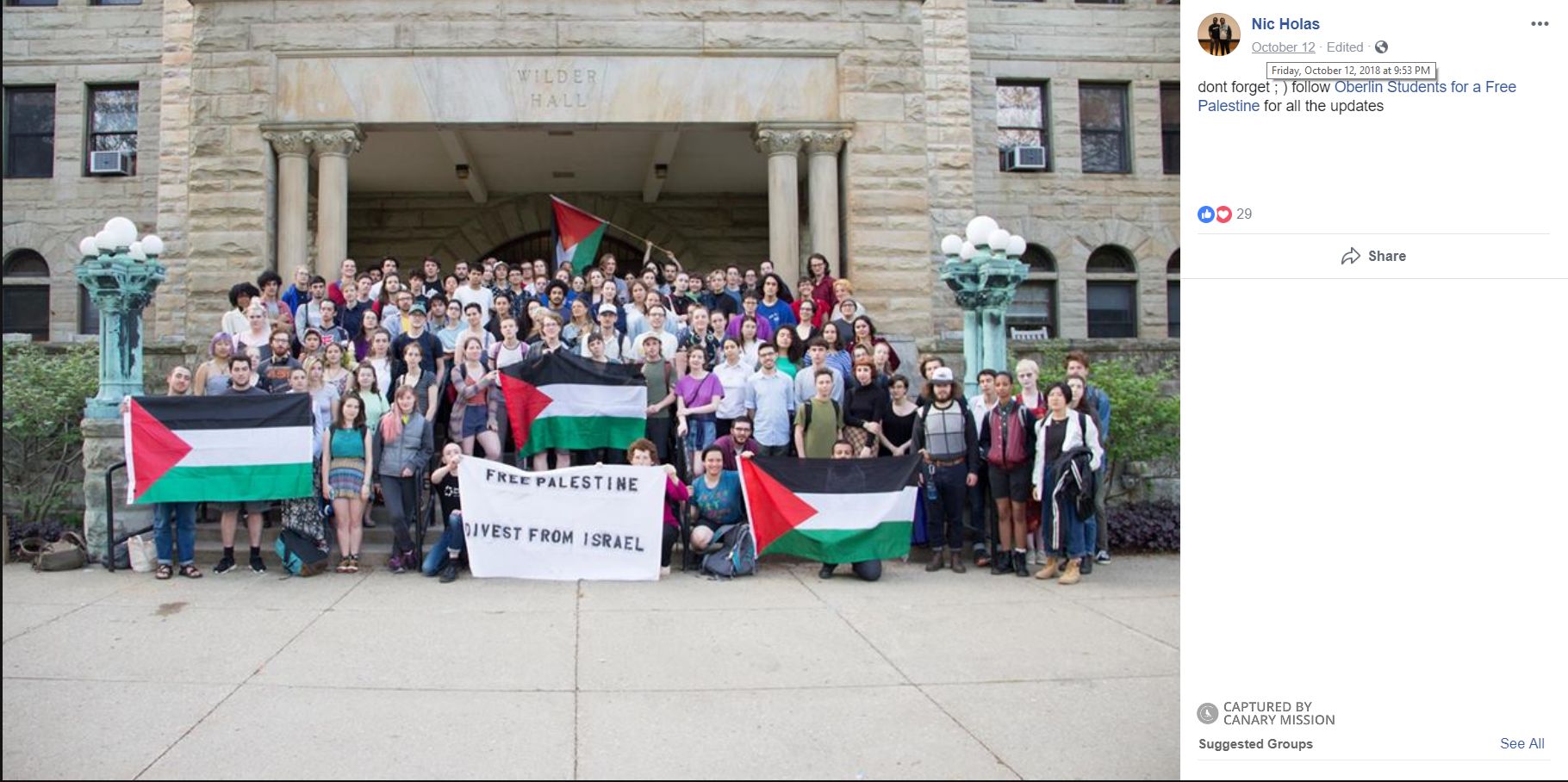 Nicholas Kattoura, Facebook - Oct 12, 2018