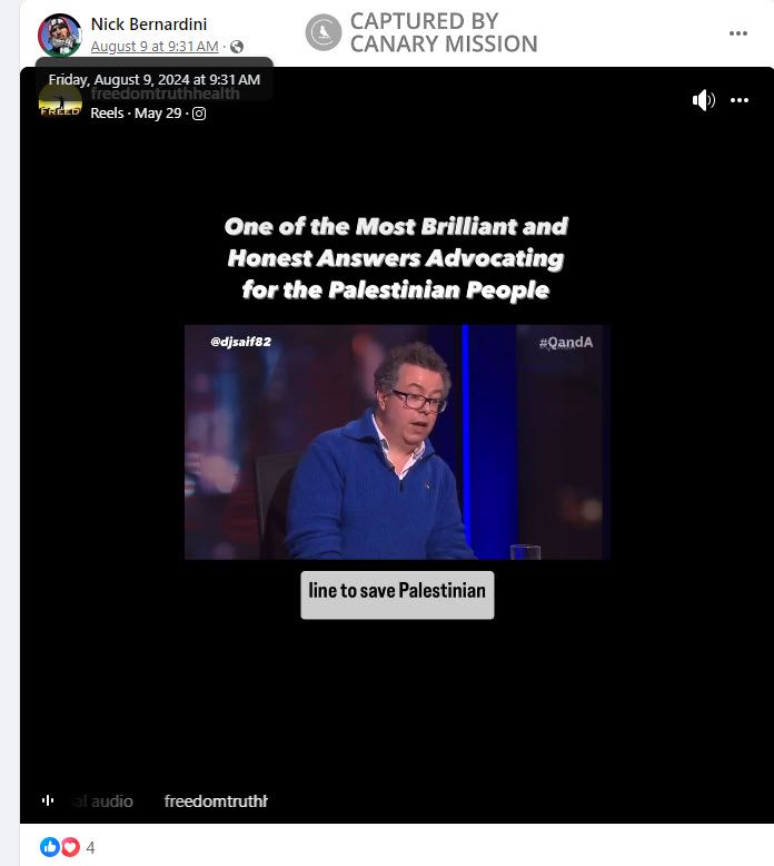 Nick Bernardini, Facebook - Aug 9, 2024