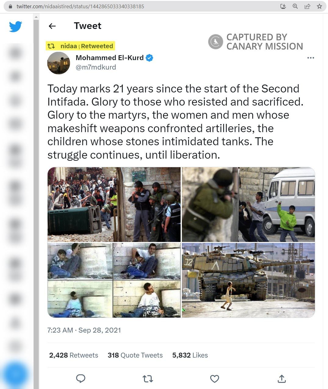 Nidaa Lafi, Twitter - Sep 28, 2021