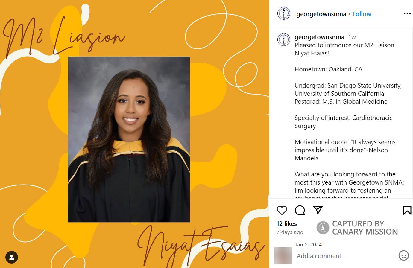 Niyat Esaias, Instagram - Jan 8, 2024