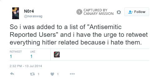 Nora Abushaaban, Twitter - Jul 13, 2014