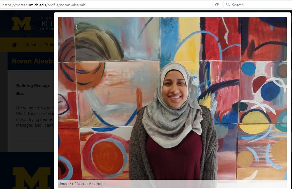 Noran Alsabahi, trotter.umich.edu - 21 Nov 2016