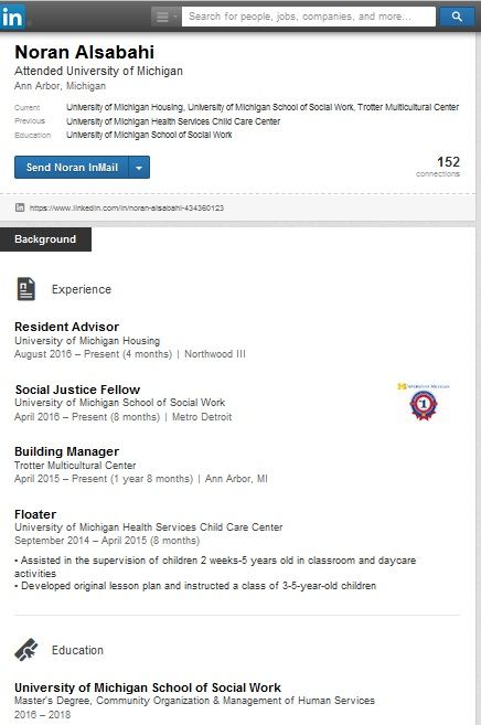 Noran Alsabahi, LinkedIn - 21 Nov 2016