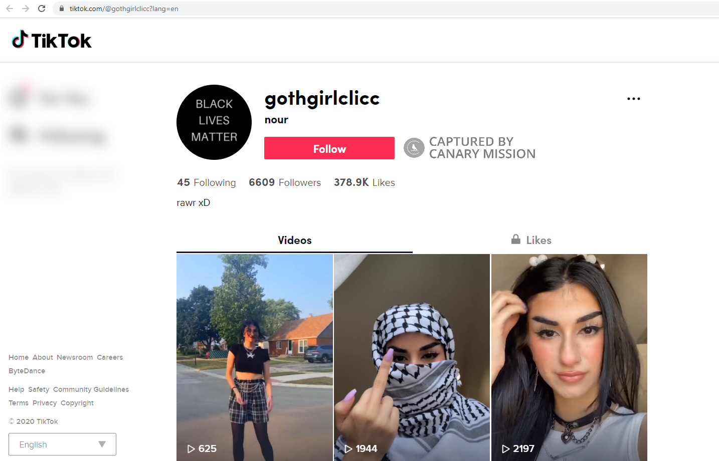Nour Jaghama, TikTok - Aug 30, 2020