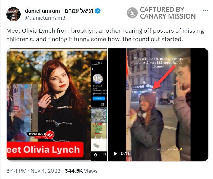 Olivia Lynch, Twitter - Nov 4, 2023