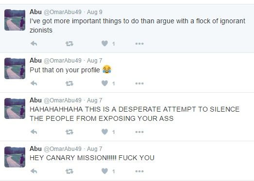 Omar AbuShehadeh, Twitter - 7 Aug 2016