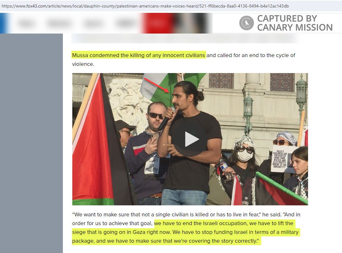 Omar Mussa, fox43.com - Oct 13, 2023