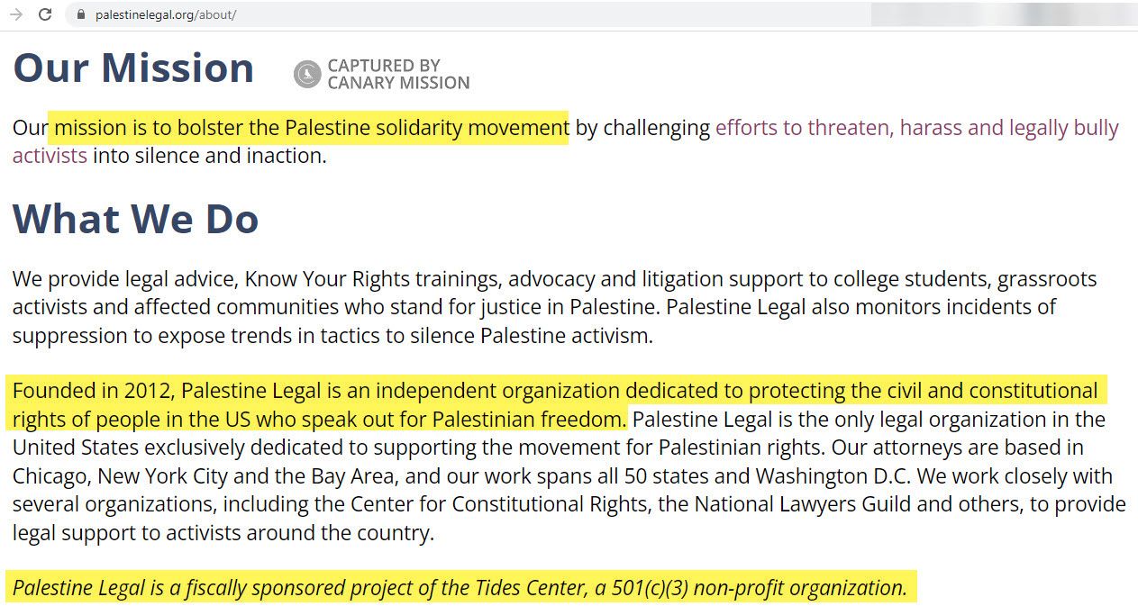 Palestine Legal image #1