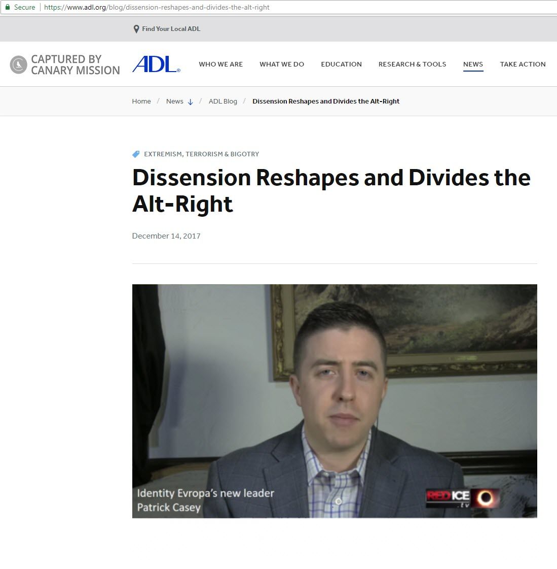 Patrick Casey, adl.org - Dec 14, 2017