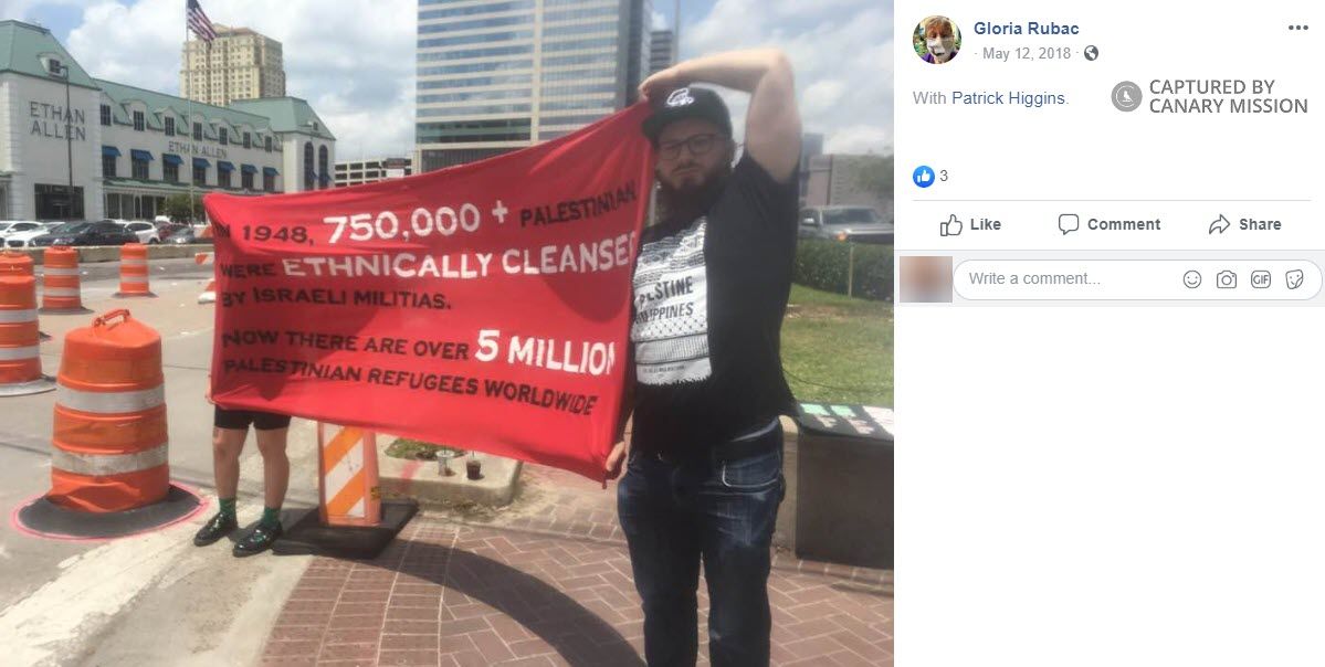 Patrick Higgins, Facebook - May 12, 2018