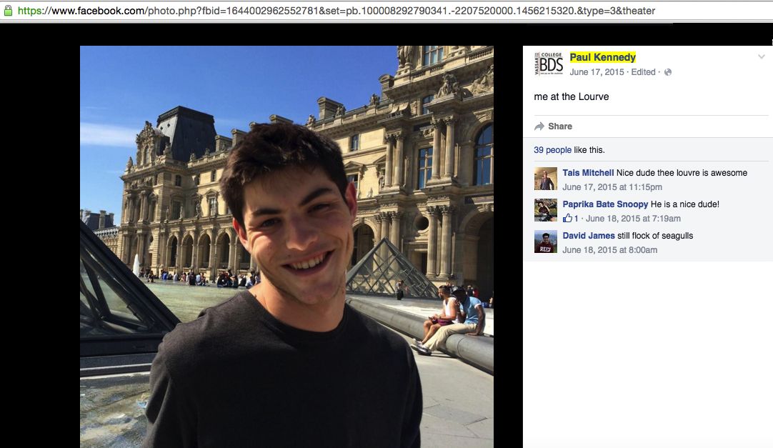 Paul Kennedy, Facebook - 17 Jun 2015
