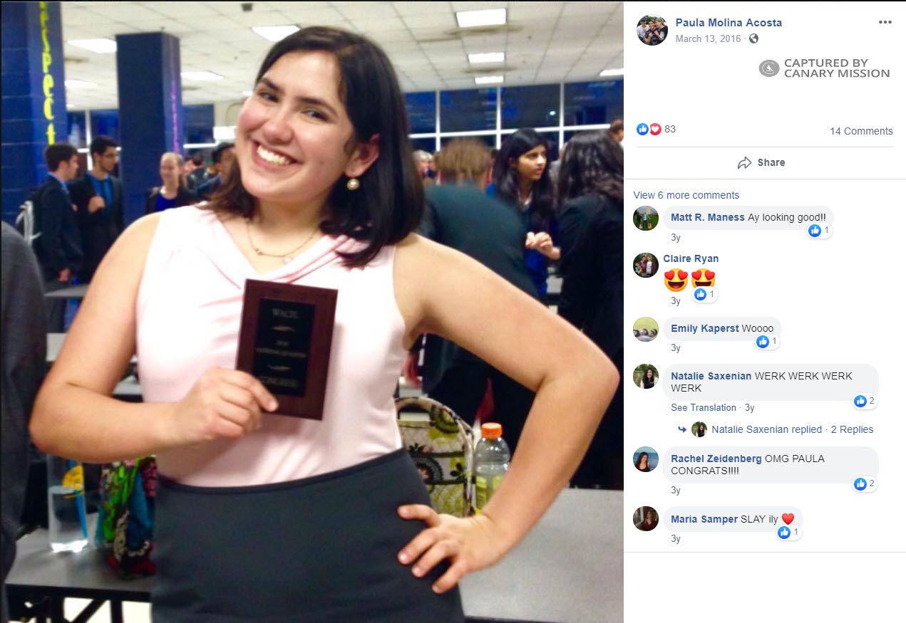 Paula Molina Acosta, Facebook - Mar 13, 2016