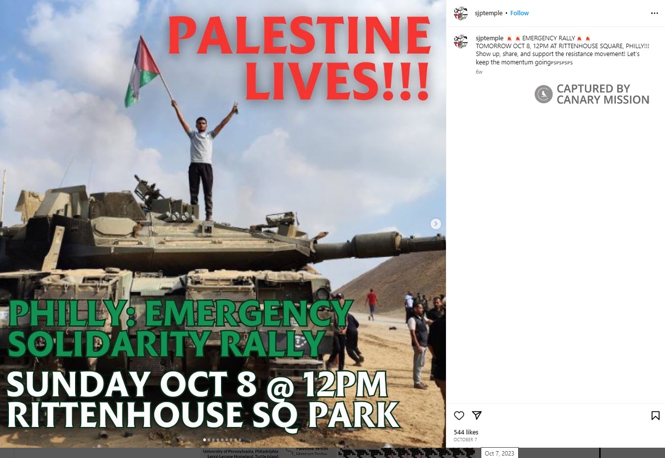 Philly: Emergency Solidarity Rally EVENT FLYER