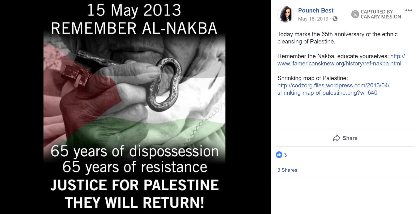 Pouneh Behin, Facebook - May 16, 2013