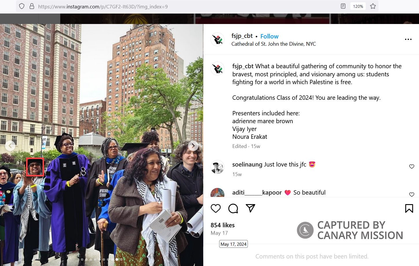 Premilla Nadasen Participates in the Columbia Encampment