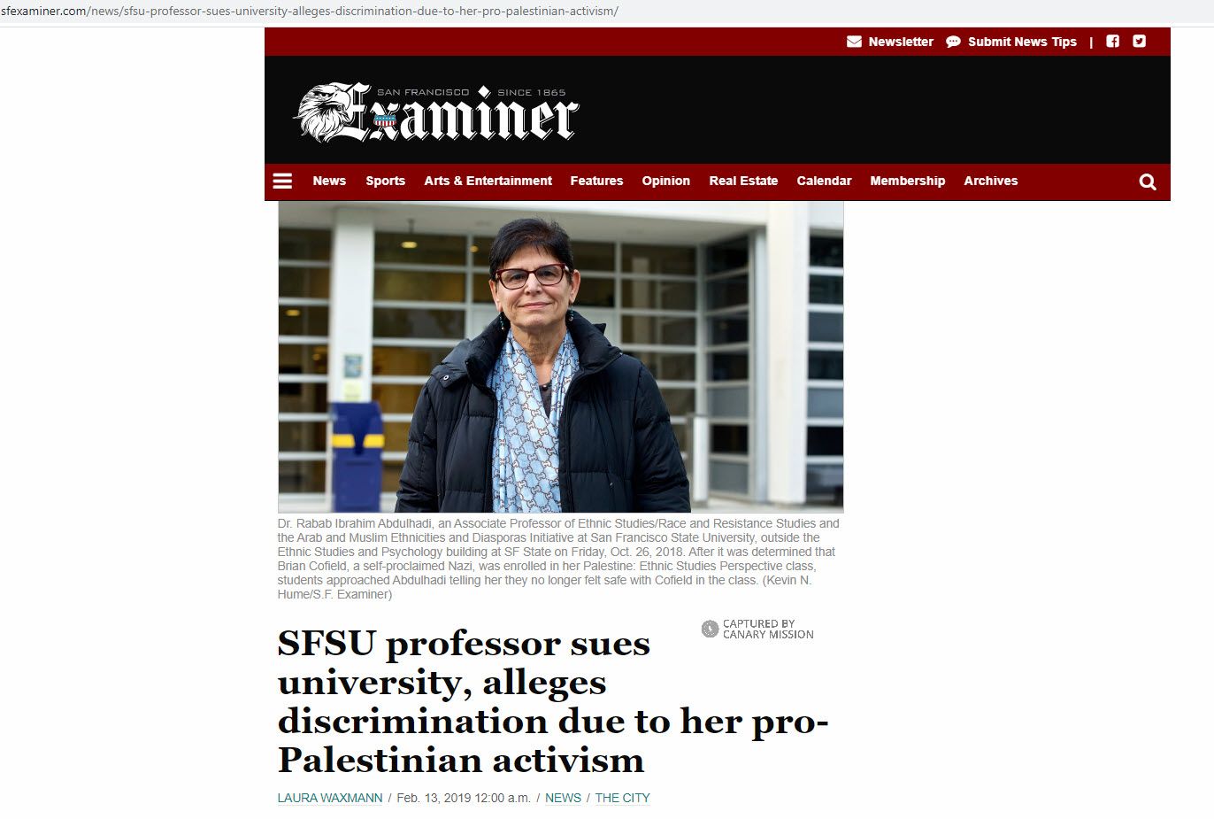 Rabab Abdulhadi, sfexaminer.com - Feb 13, 2019