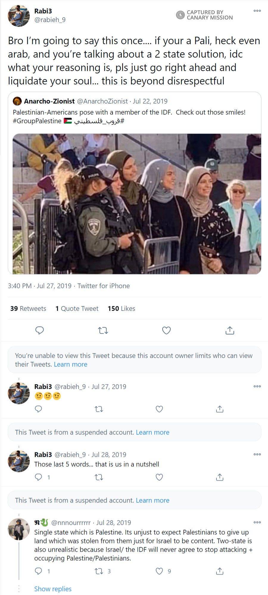 Rabieh Elhajj-Ali, Twitter - Jul 27, 2019